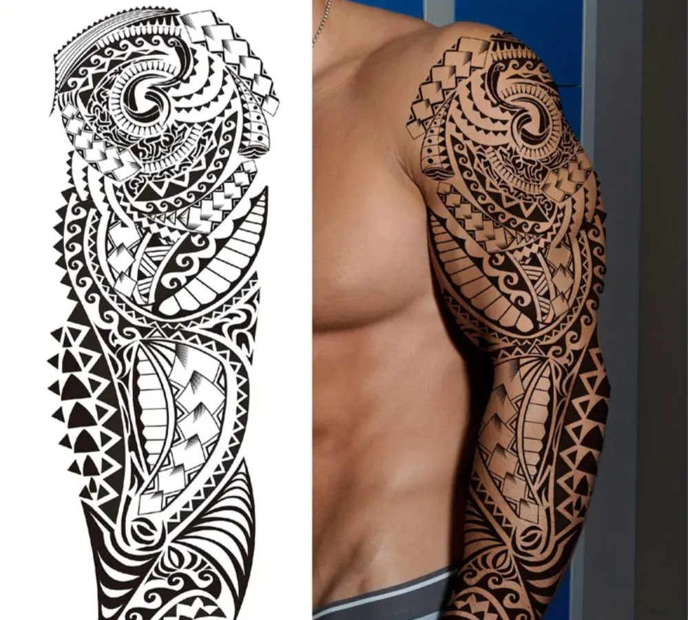 Full Arm temporary Tattoo