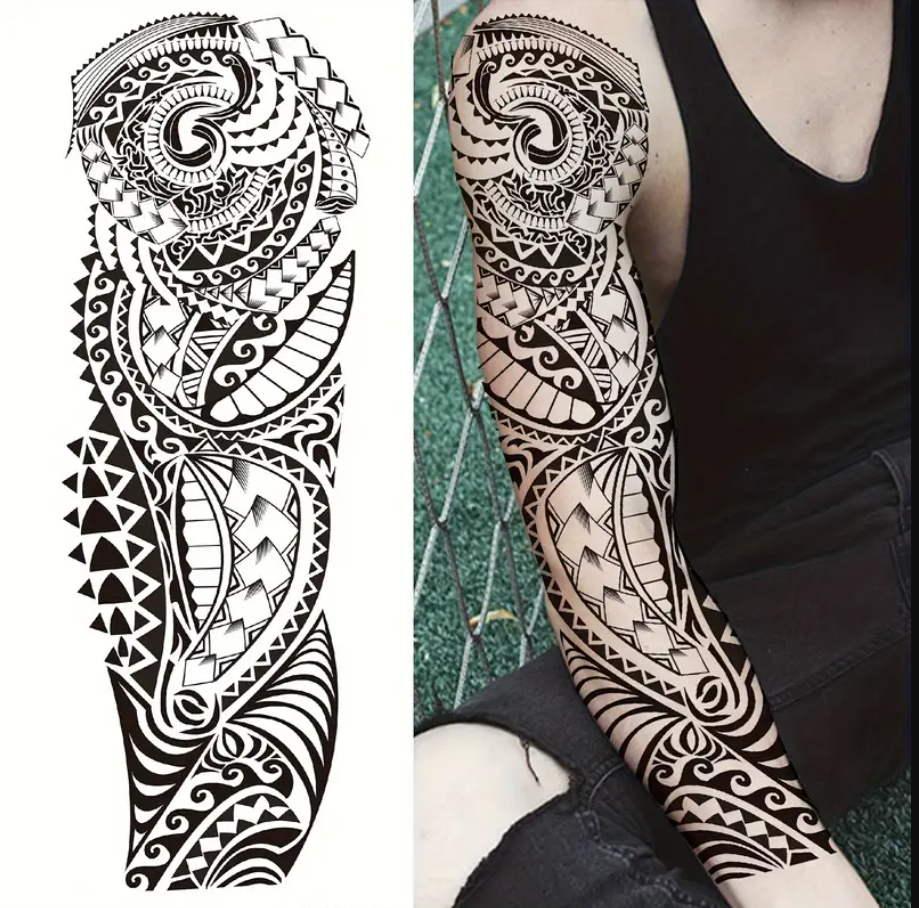 Full Arm temporary Tattoo