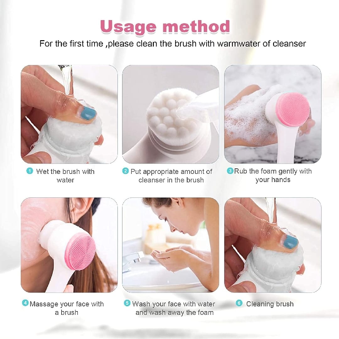 3D Bilateral Silicone Facial Cleanser